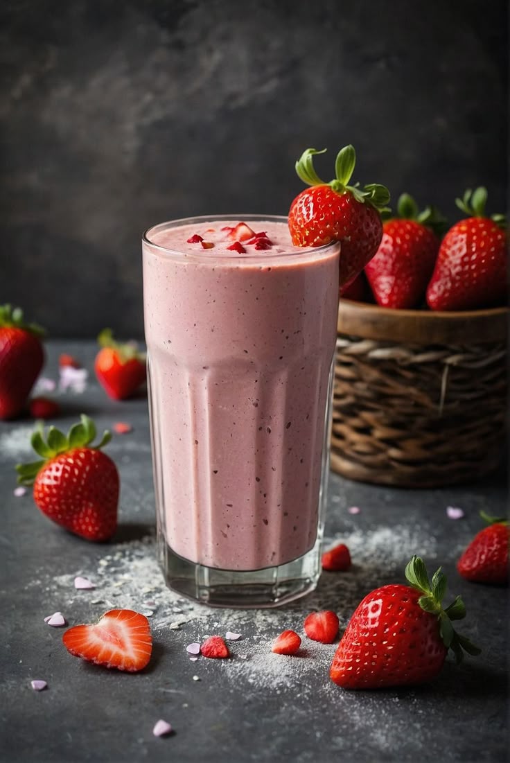 Çilekli Milkshake